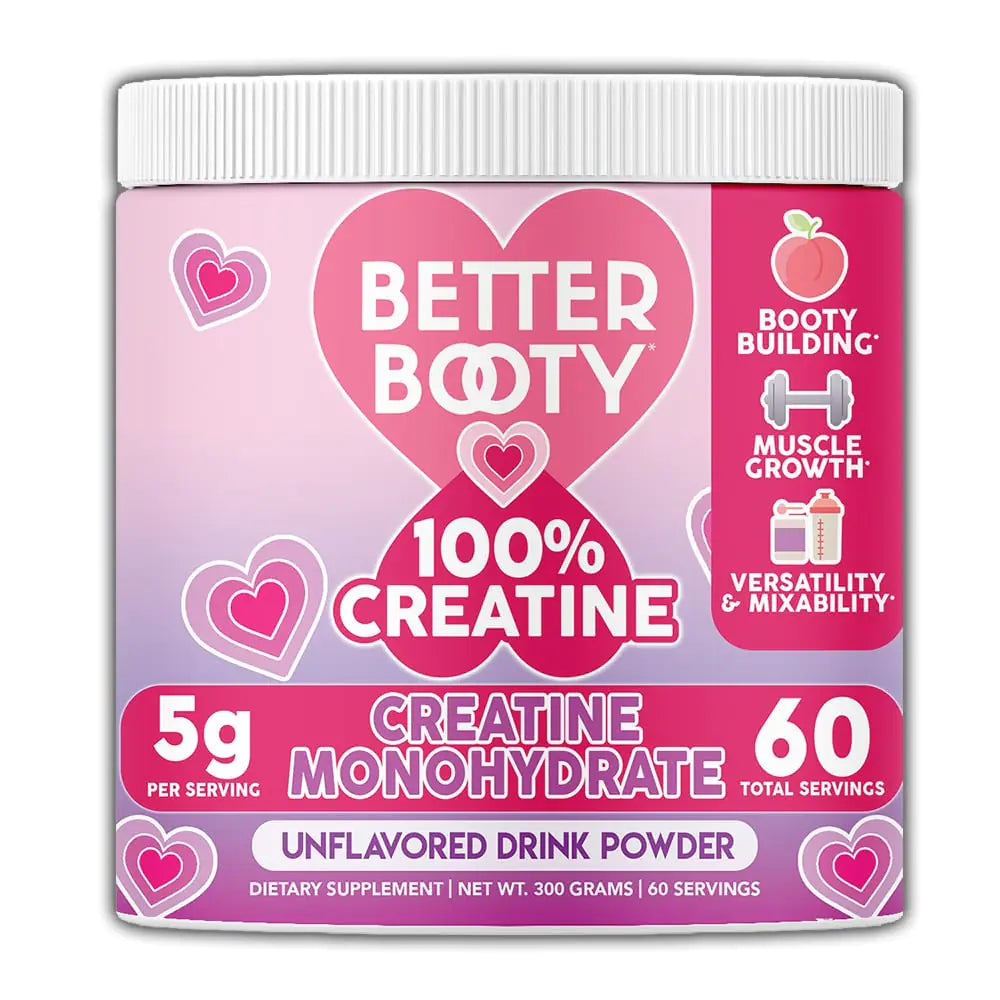 100% Creatine for Women Premium Creatina Monohydrate Powder 200 Mesh Micronized Glute Builder Supplement Drink Mix Unflavored 60 Servings